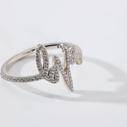 TAGGED LOVE PAVE RING