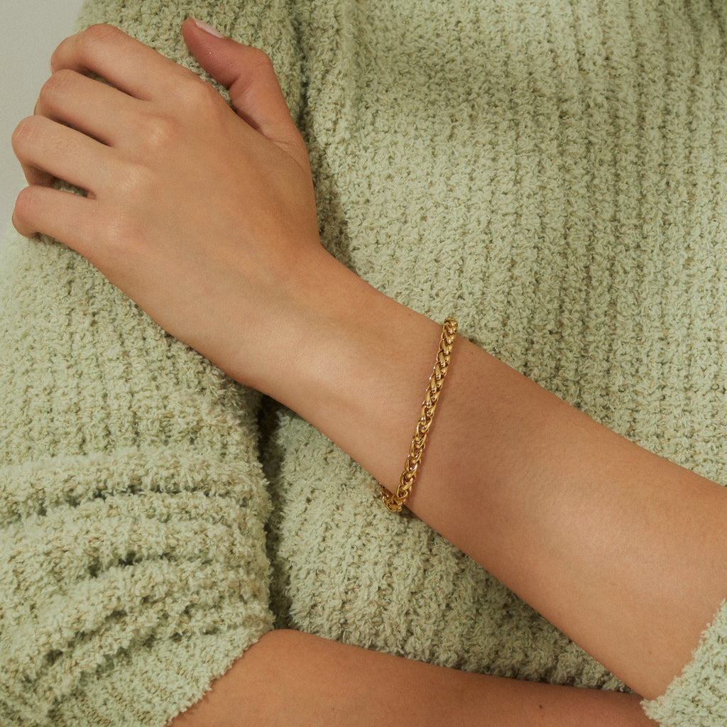 ENTWINE CHAIN LINE BRACELET