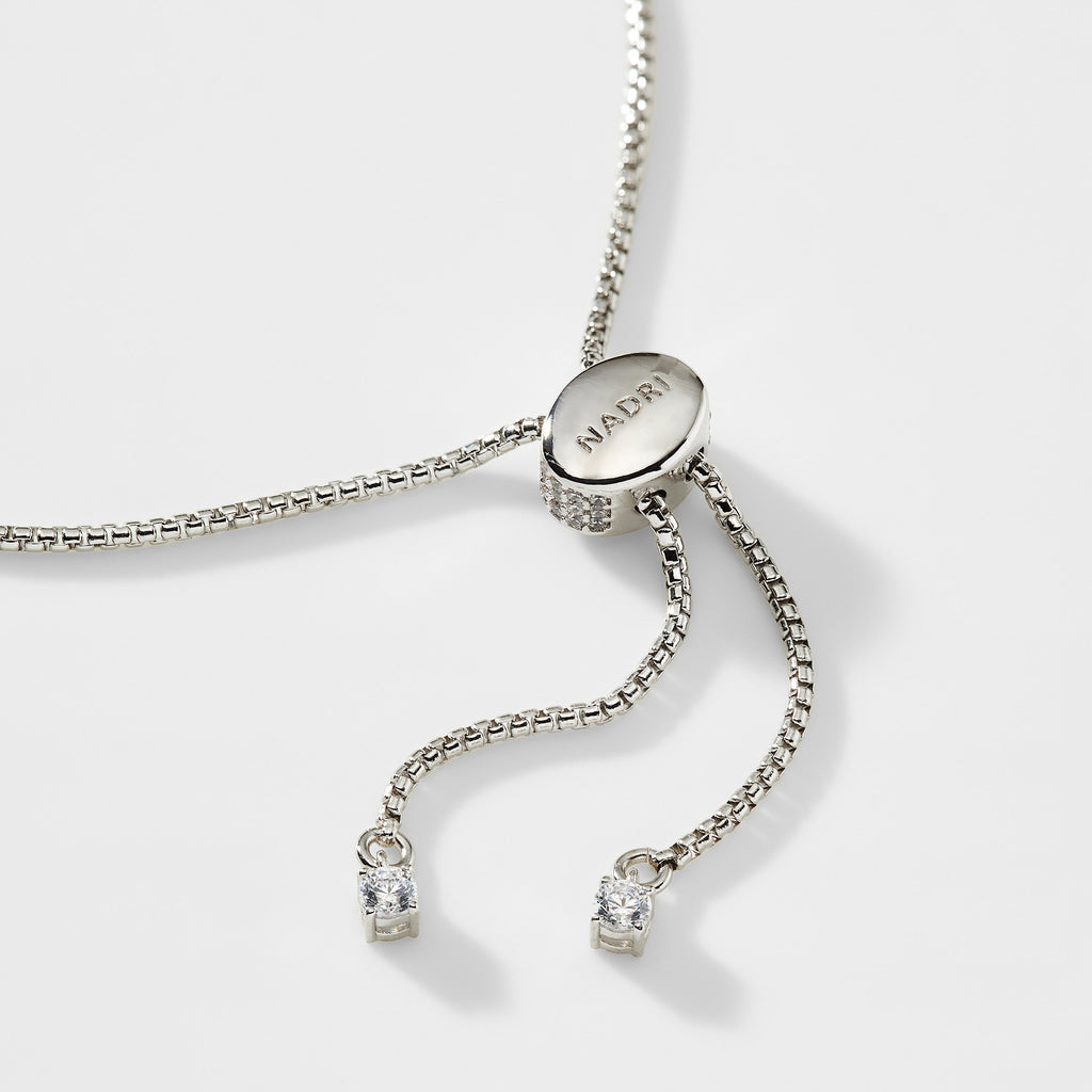 GRADUATED 11 STONE CZ BOLO BRACELET