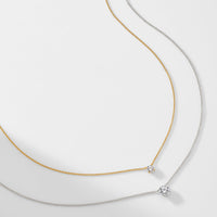 MODERN LOVE SMALL ROUND CZ NECKLACE