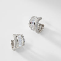 STACKED TRIPLE HOOP EARRINGS