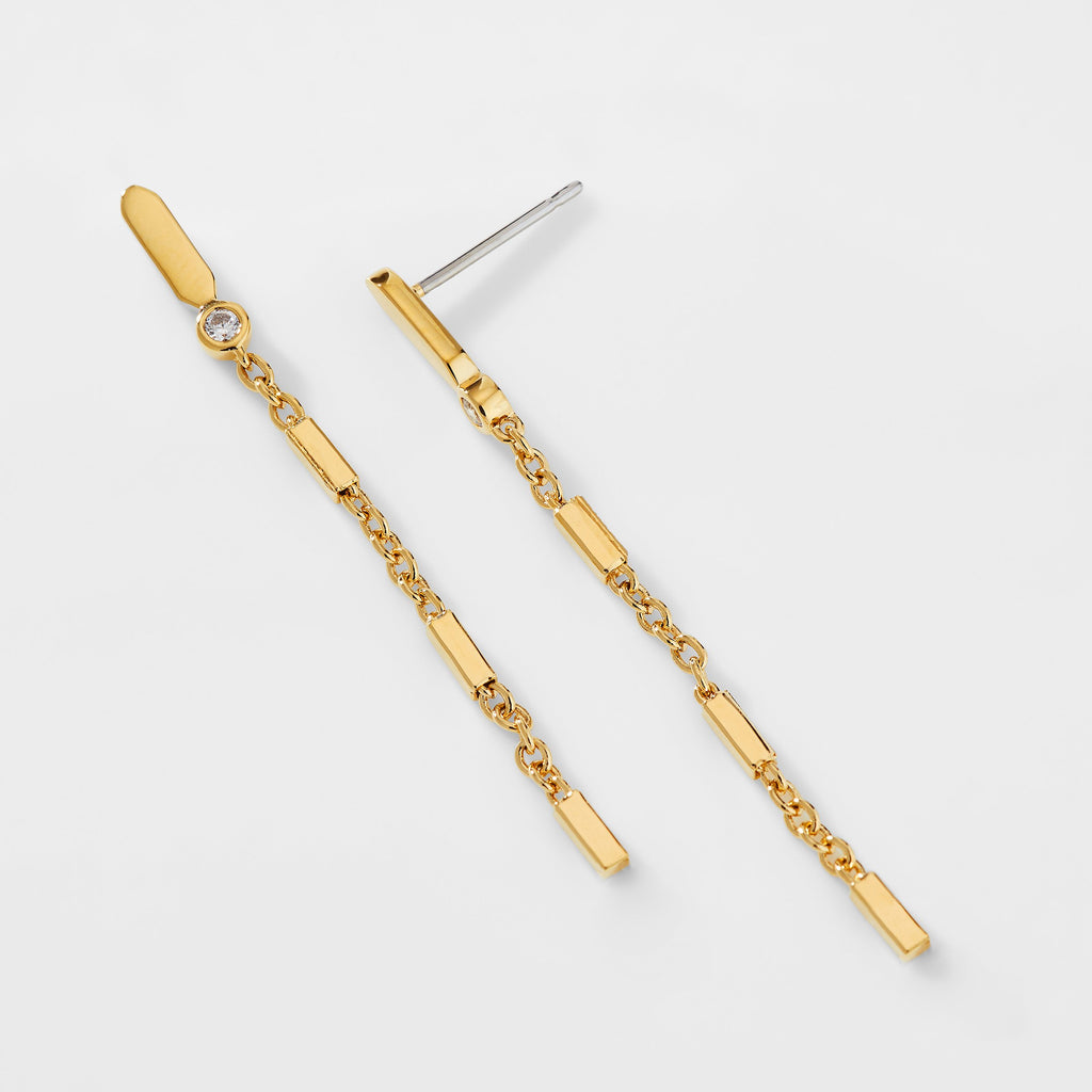 AJOA WYTHE CHAIN LINEAR EARRINGS