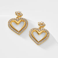 AJOA CHEEKY HEART DROP EARRINGS