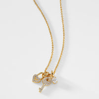 AJOA CHEEKY MULTI CHARM NECKLACE